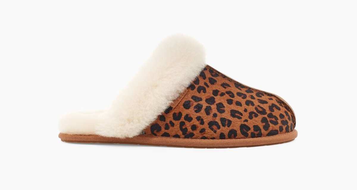 Ugg scuffette slippers leopard hotsell